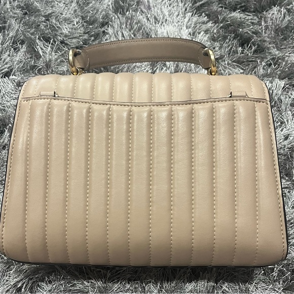 Coach Tilly with linear quilting in Taupe - Picture 7 of 7